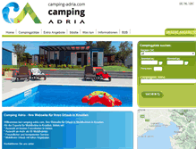 Tablet Screenshot of camping-adria.com